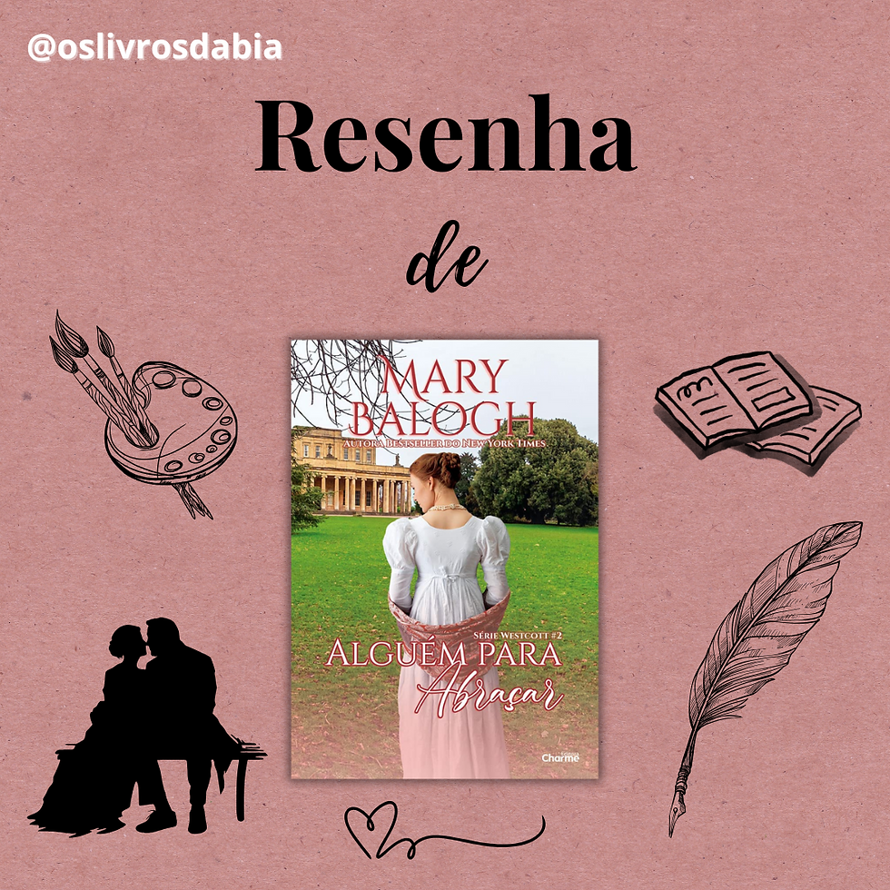 Uma colage de imagens com uma capa de livro no meio e figuras de um livro, uma pena de escrita, uma paleta de pintura e um casal