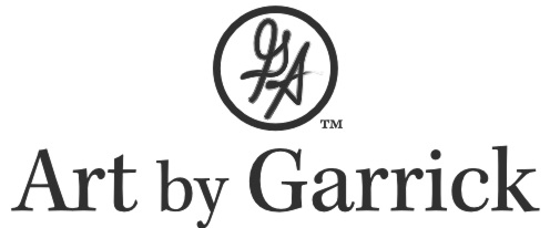 Art by Garrick logo featuring unique symbol