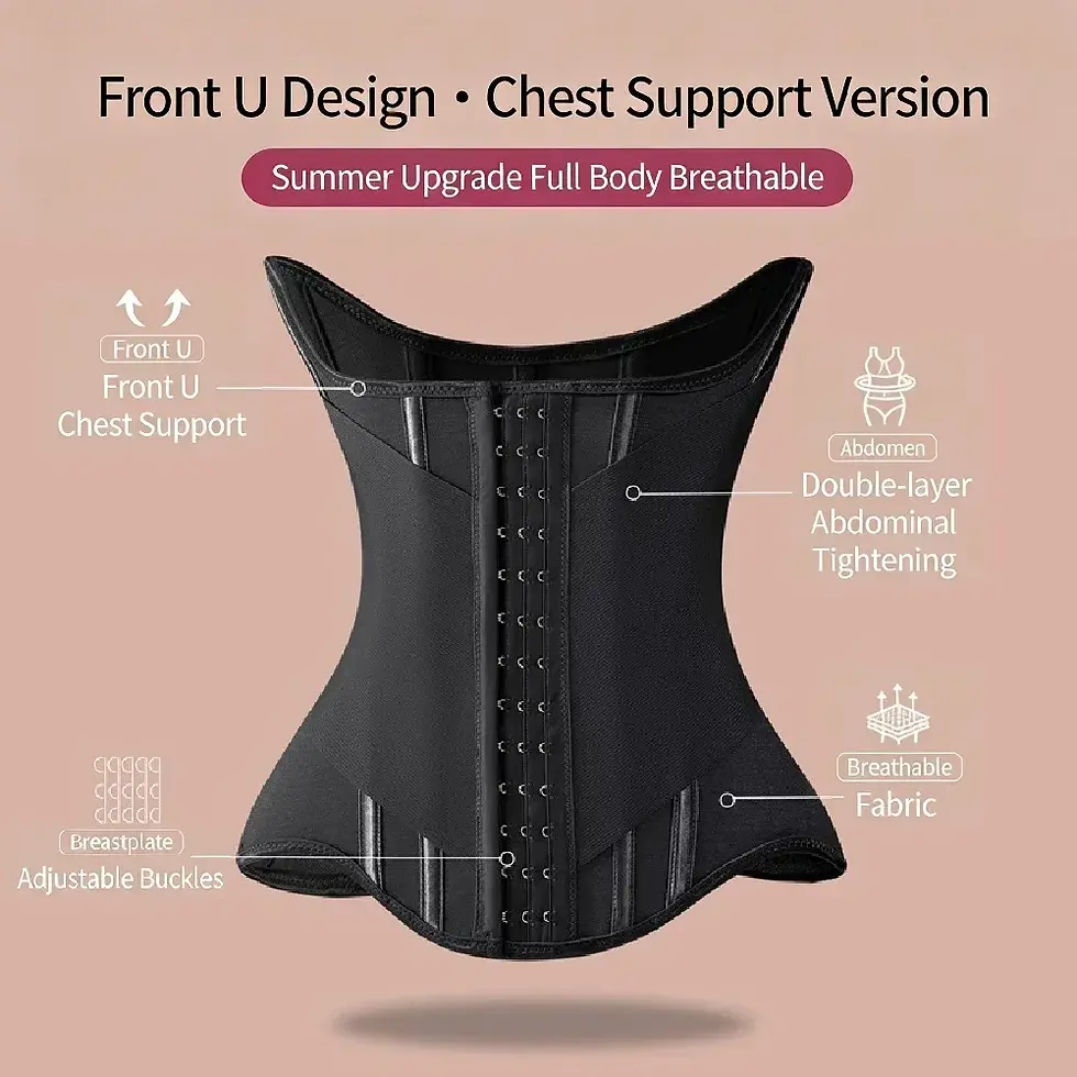 Miniatura: Cinta Modeladora Corporal Corset  , para Mulheres, com Controle e Firme