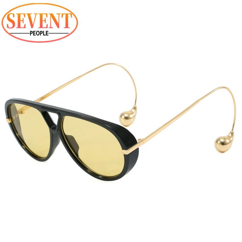 Miniatura: Óculos Oversized oval estilo pilot