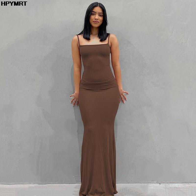 Miniatura: Vestido longo acetinado (slip dress) sem mangas e costas abertas