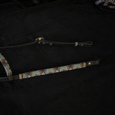 #6 5/8" Sliding Ear Beaded Headstall