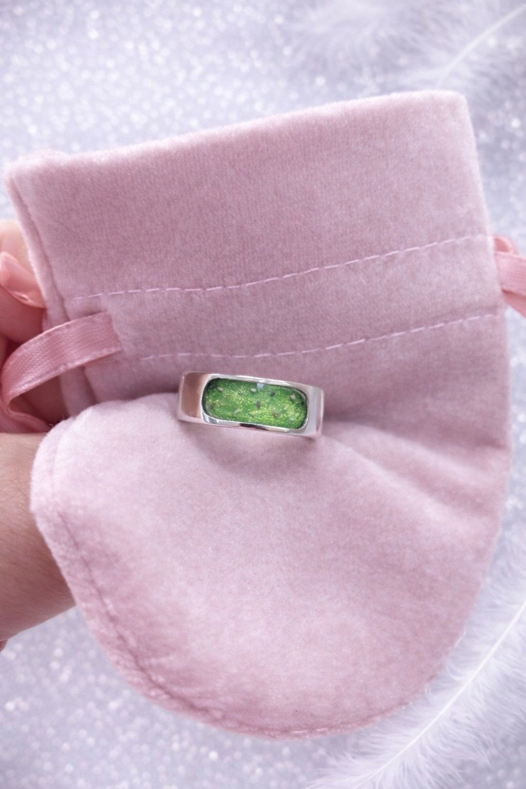 8mm front faced Channel Ring (Rounded)