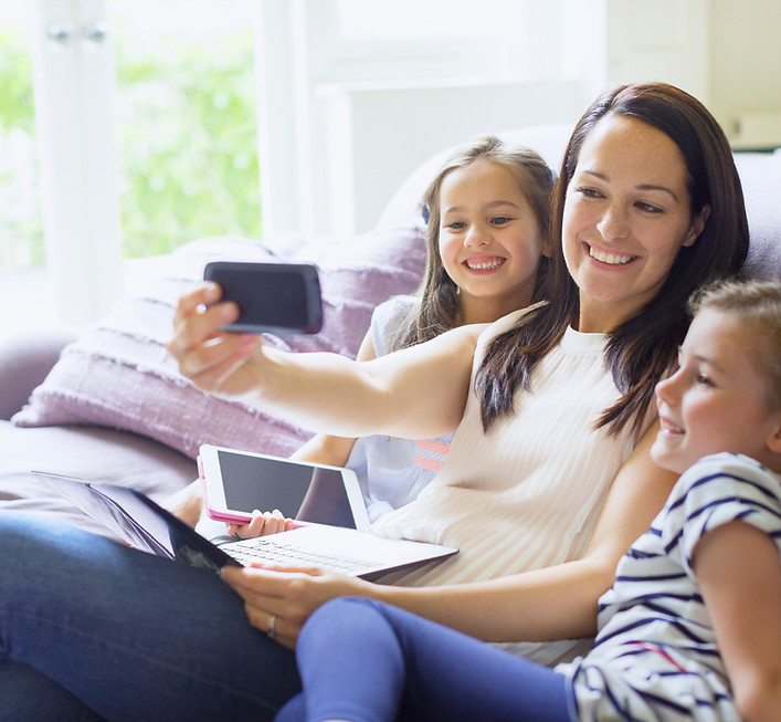 Family Taking Selfie