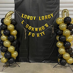 Balloon decor at Bounce ~N~ Play Party Room, Wolfforth, TX