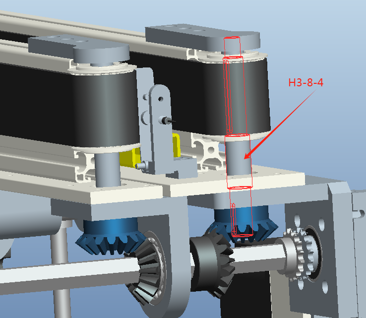 H3-8-4 Rotation Belt Shaft (End)