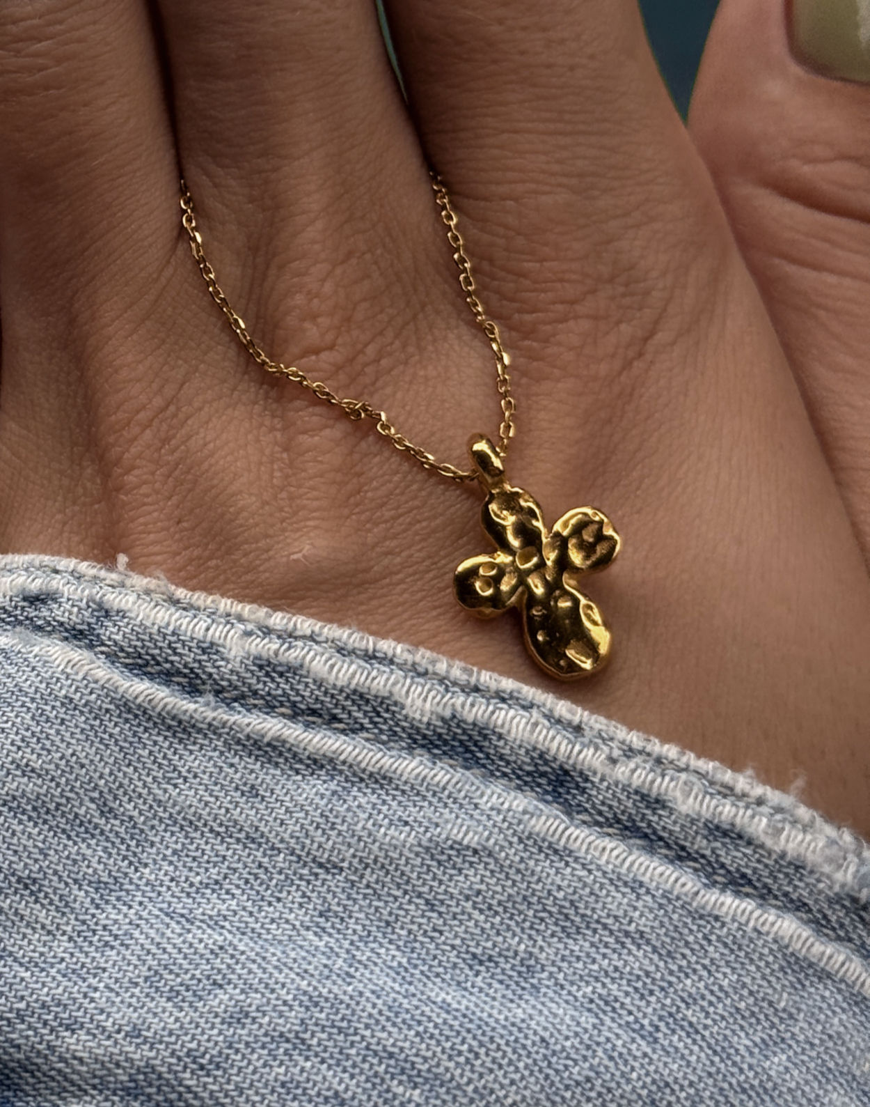 Small Cross Gold Plated