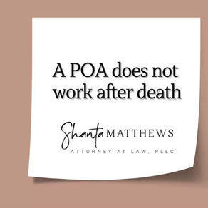A POA does not work after death.