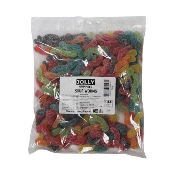 JOLLY 720G SOUR WORMS (1X720G)