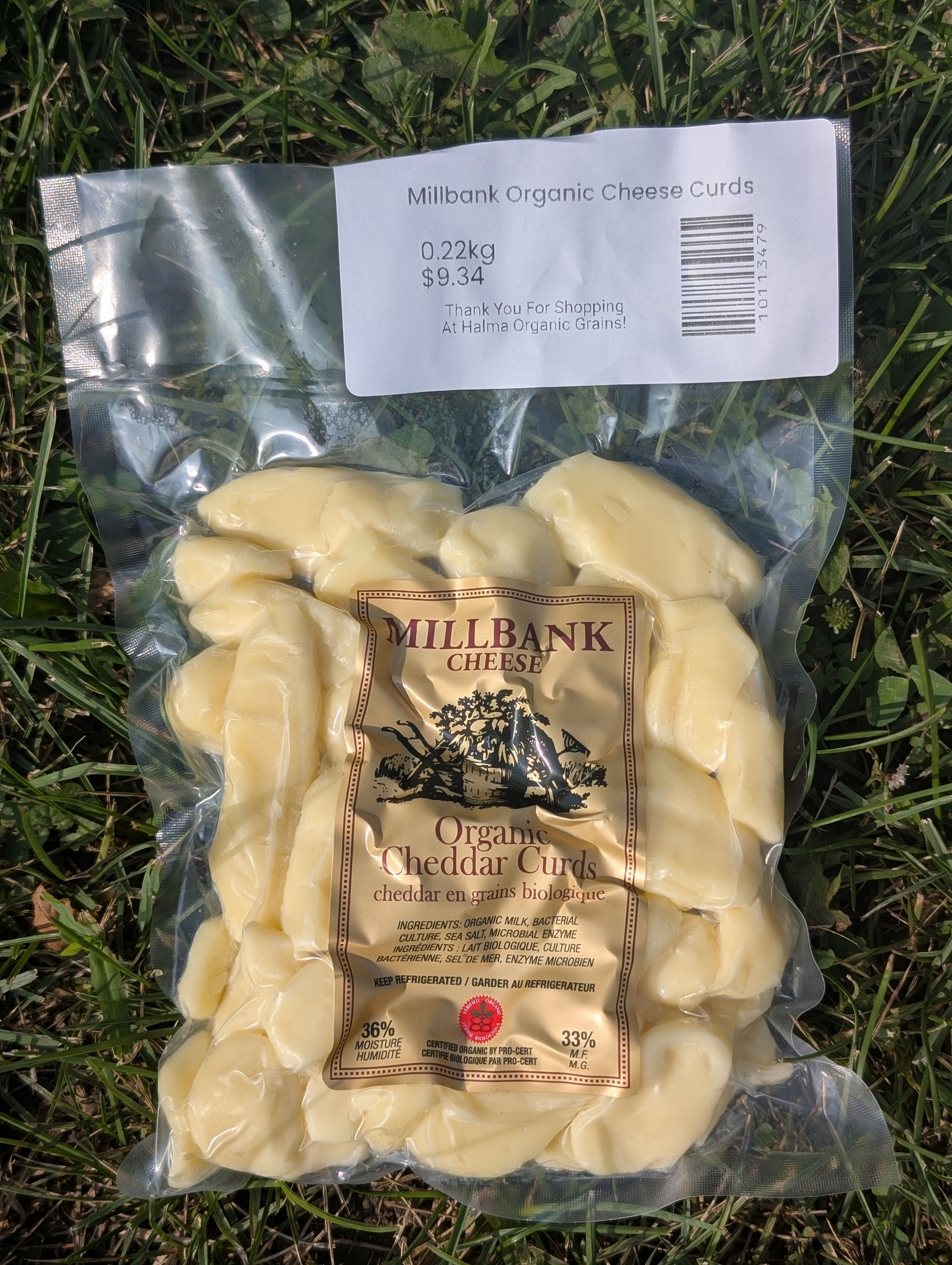 Millbank Organic Cheese Curds