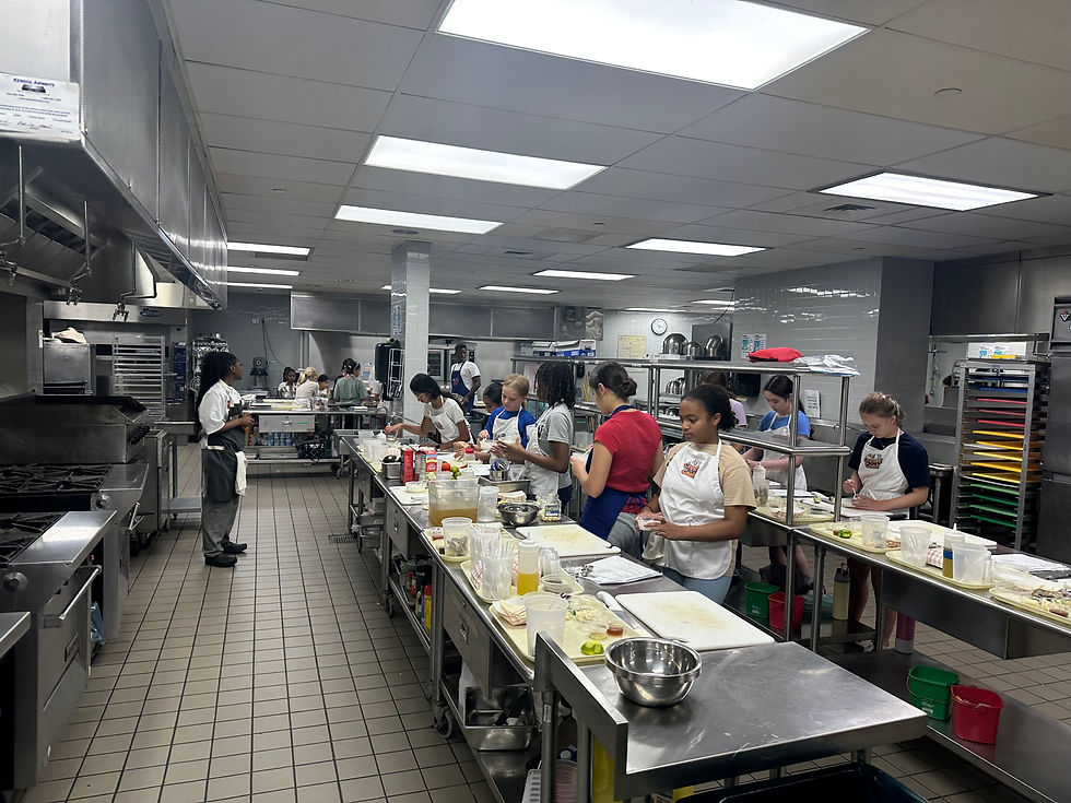 Cooking on Chef Jarrett's side