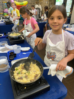 cooking our Orecchiette with Broccoli Rabe 