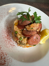 chicken and smoked sausage paella