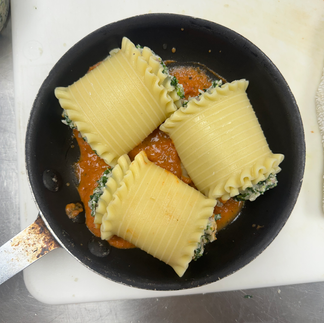 getting ready for the oven