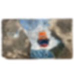lifeboat at sea slate painting