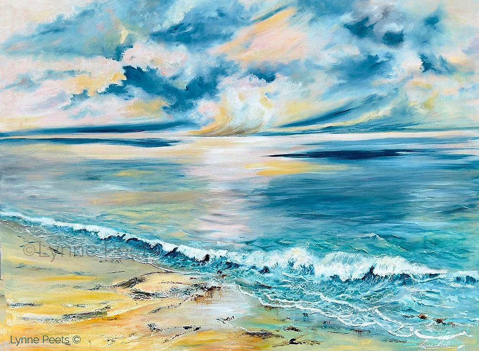 Ocean painting by Lynne Peets