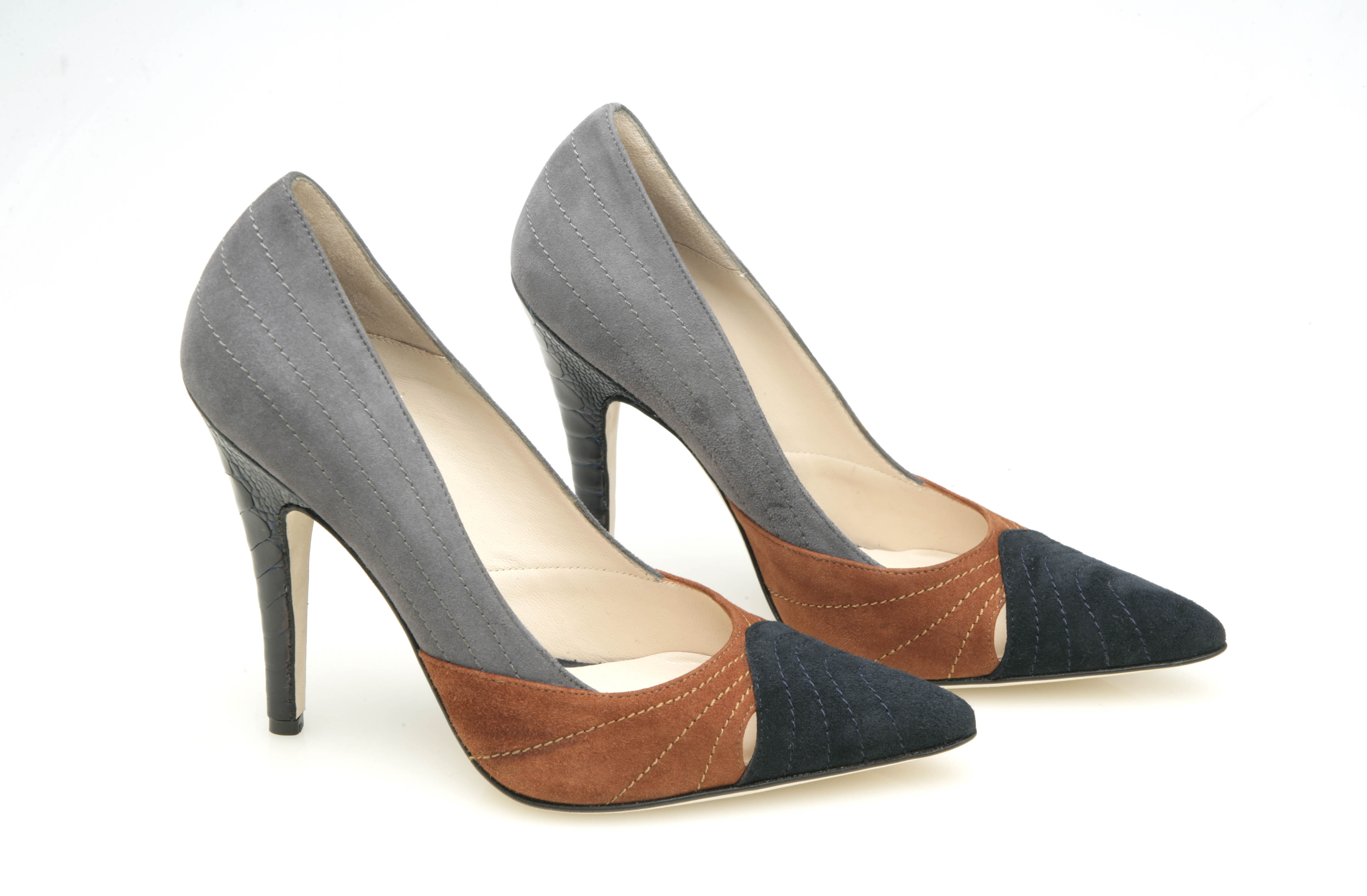 Kerry (Tri-color Calf Suede)