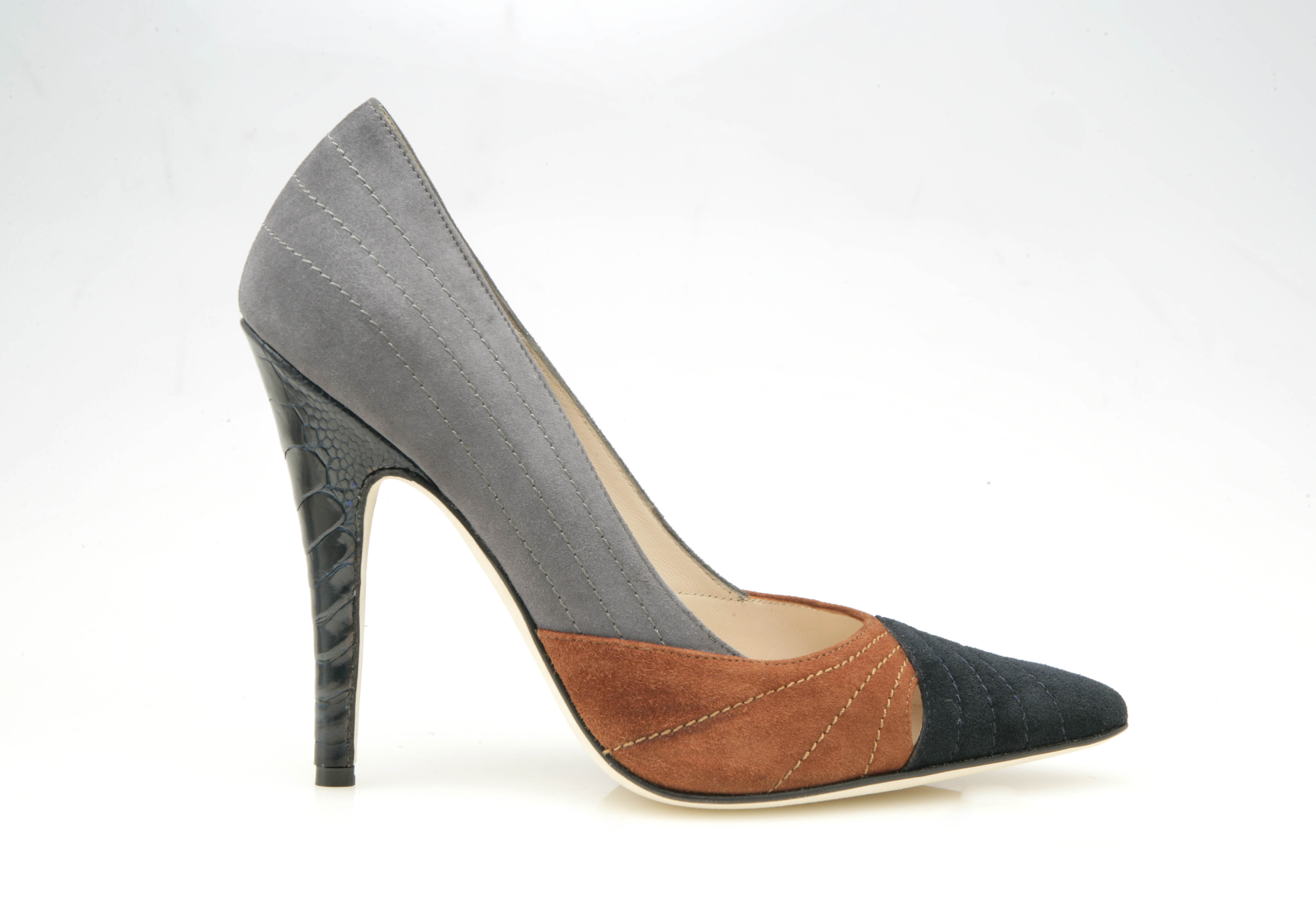 Kerry (Tri-color Calf Suede)