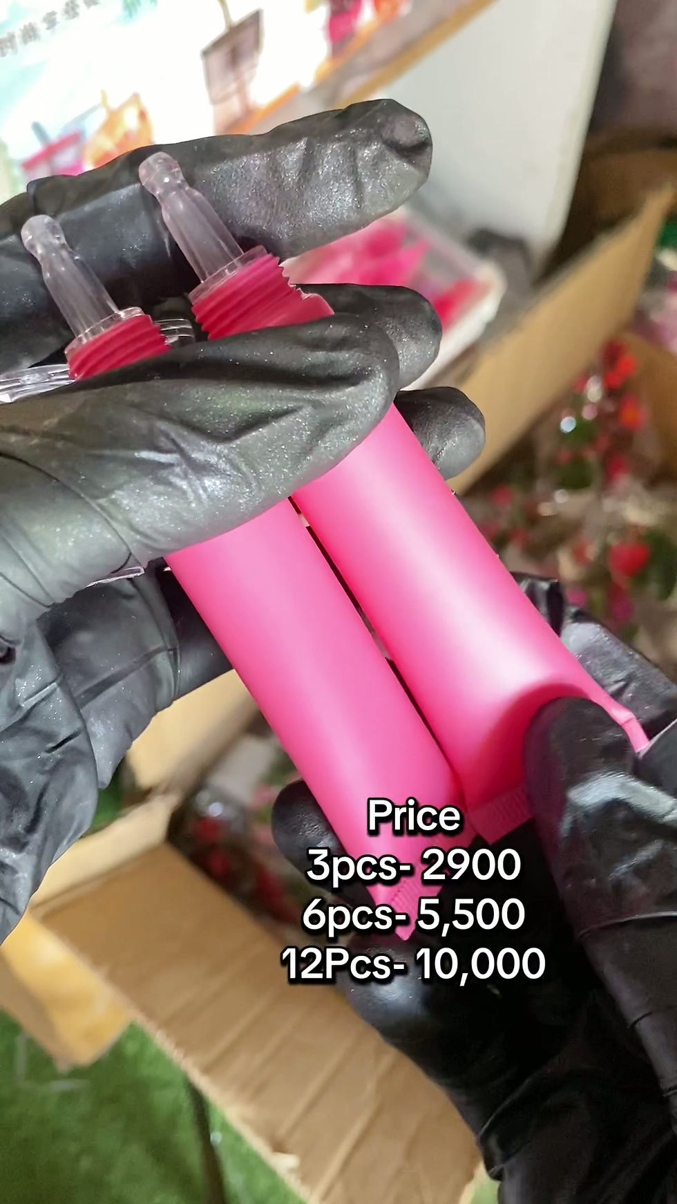 Thumbnail: Luxury Transparent Stopper Pink Squeeze tube