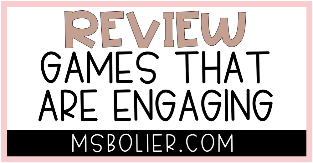 Engaging Review Games That Are Effective for Middle Schoolers & High ...