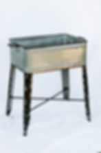 Standing Galvanized Bin