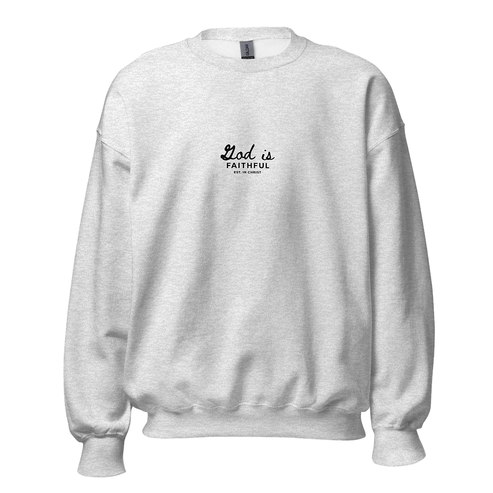 Miniatura: God is Faithful | Unisex Crew Neck Sweatshirt