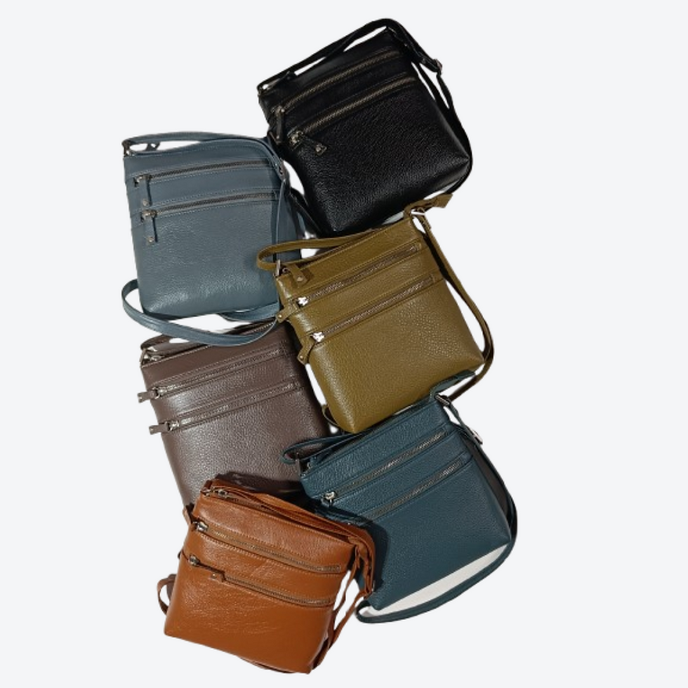 Thumbnail: Brown Leather Crossbody Sling Bag (SBC-0004)