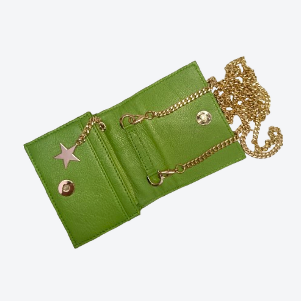 Thumbnail: Mini Bag - Green Sling Wallet
