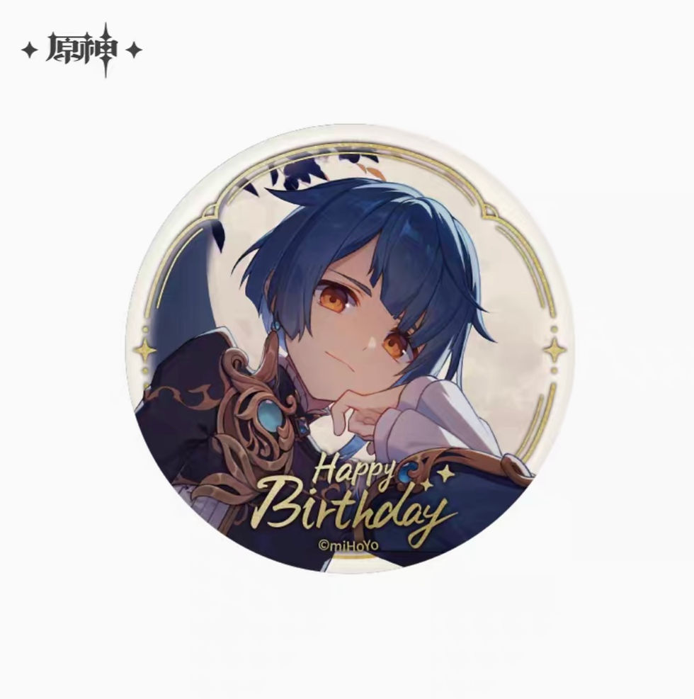 Thumbnail: 【Set A】Genshin Impact Character Birthday Round Pin