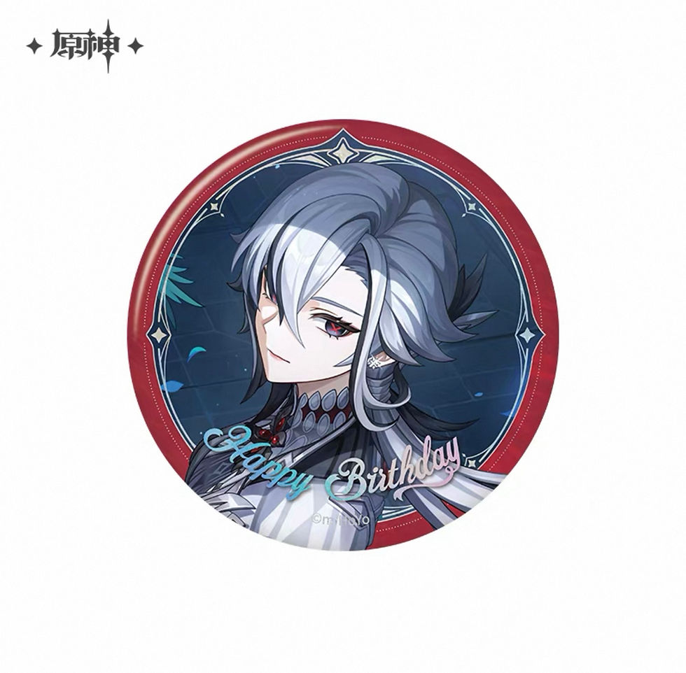 Thumbnail: 【Set B】Genshin Impact Characters' Birthday Round Pin (Year 2025)