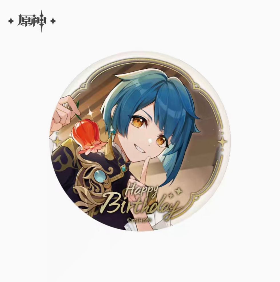 Thumbnail: 【Set A】Genshin Impact Character Birthday Round Pin