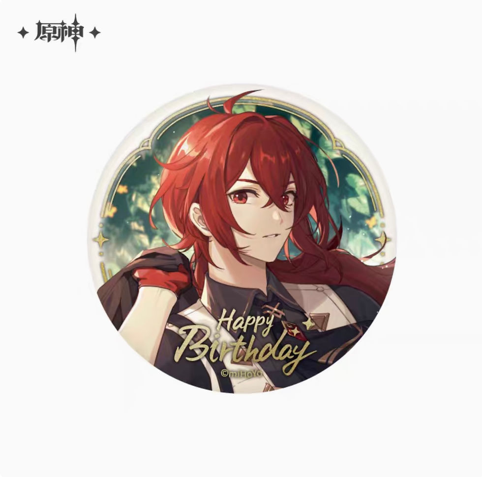 Thumbnail: Genshin Impact Characters Birthday Round Pin