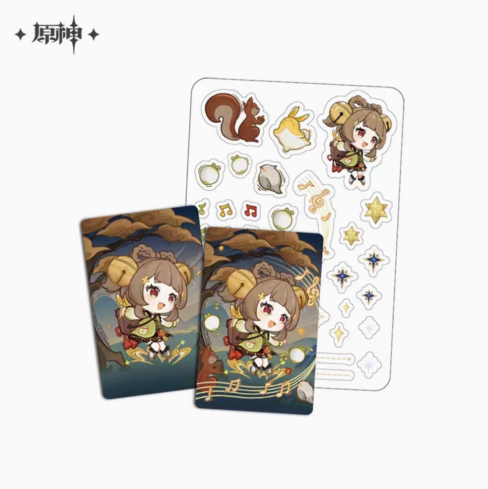 Thumbnail: 【Set B】Genshin Impact Collection Card Set (two cards, sticker, protective cover)