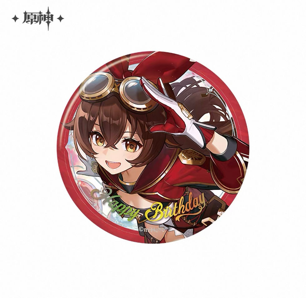 Thumbnail: 【Set B】Genshin Impact Characters' Birthday Round Pin (Year 2025)