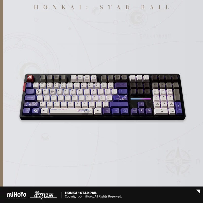 Thumbnail: Honkai: Star Rail Acheron Themed Keyboard (free black and red keycaps)