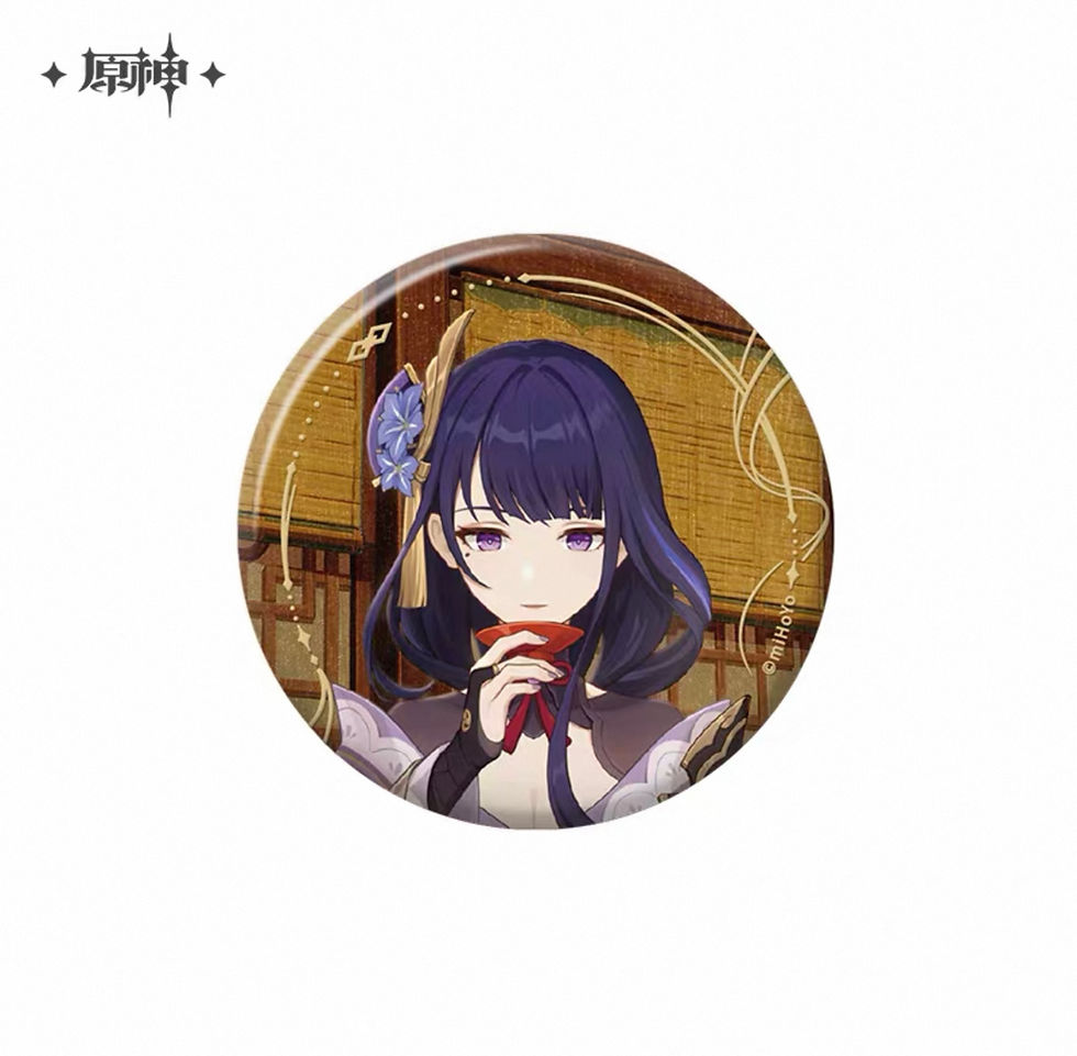 Thumbnail: Genshin Impact Round Pin and Group Photo Acrylic Keychain
