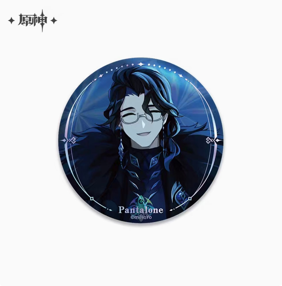 Thumbnail: Genshin Impact A Winter Night's Lazzo Themed Round Pin