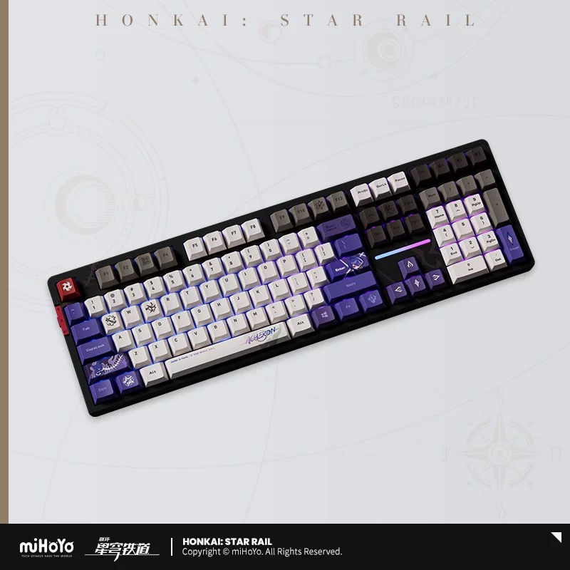 Thumbnail: Honkai: Star Rail Acheron Themed Keyboard (free black and red keycaps)