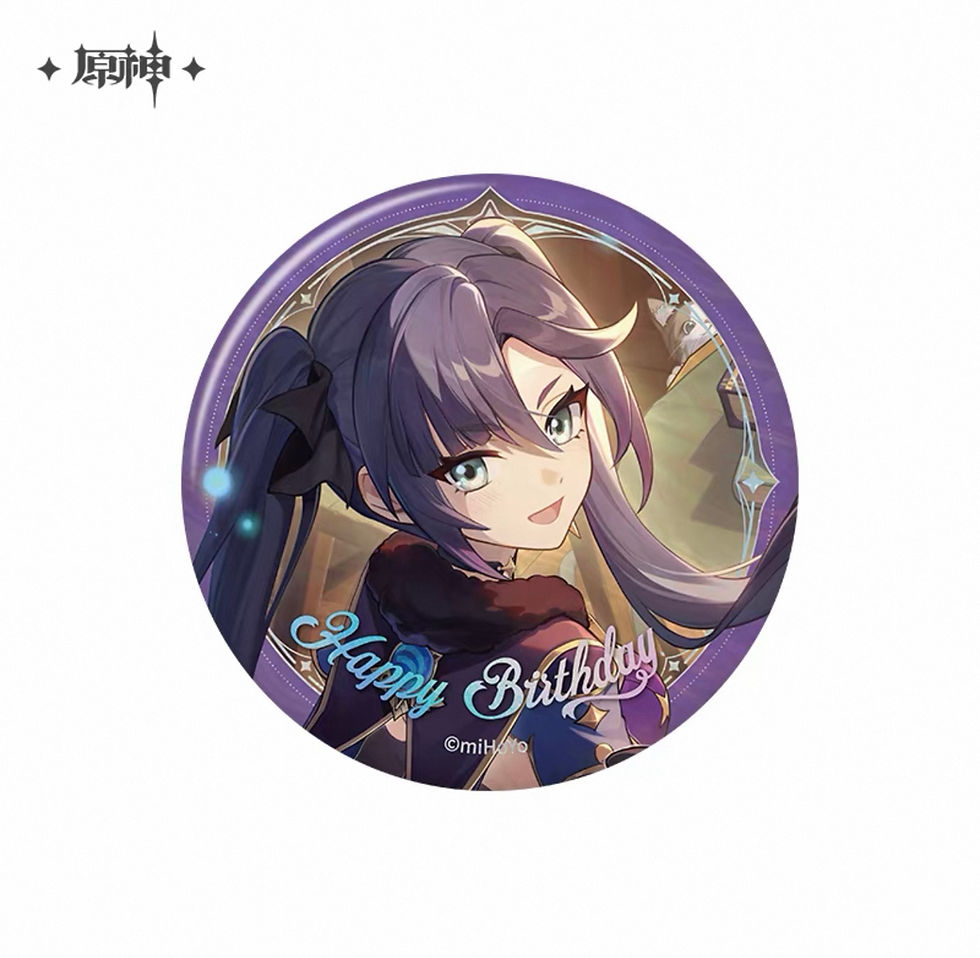 Thumbnail: 【Set B】Genshin Impact Characters' Birthday Round Pin (Year 2025)