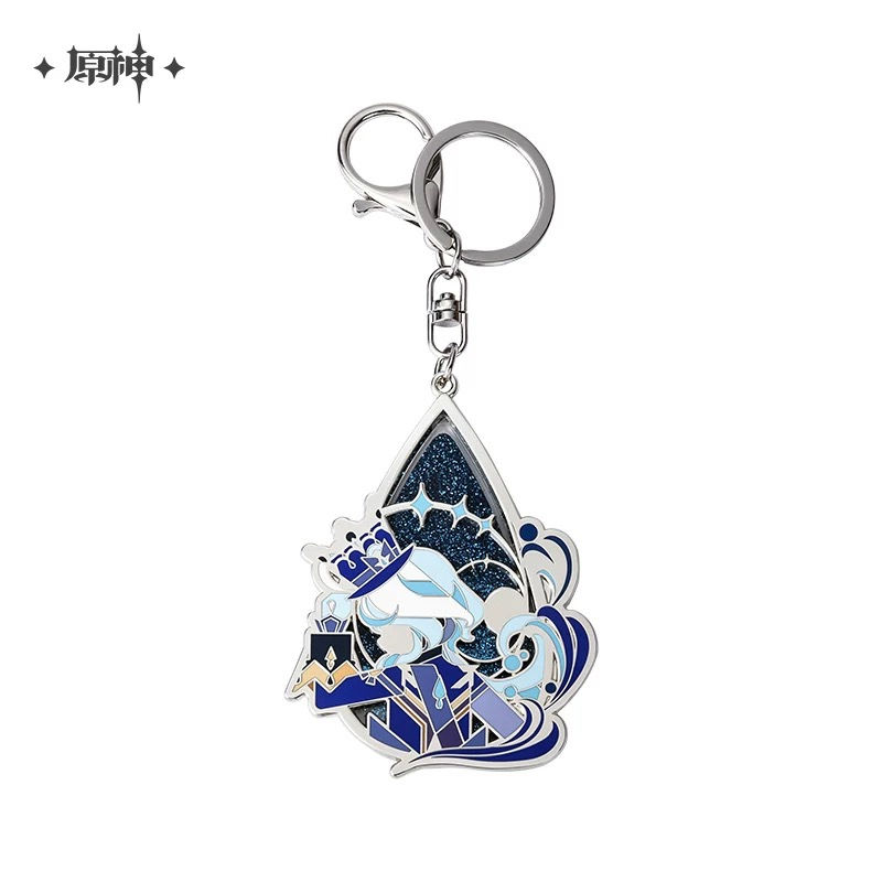 Thumbnail: Genshin Impact Furina Quicksand Metal Keychain