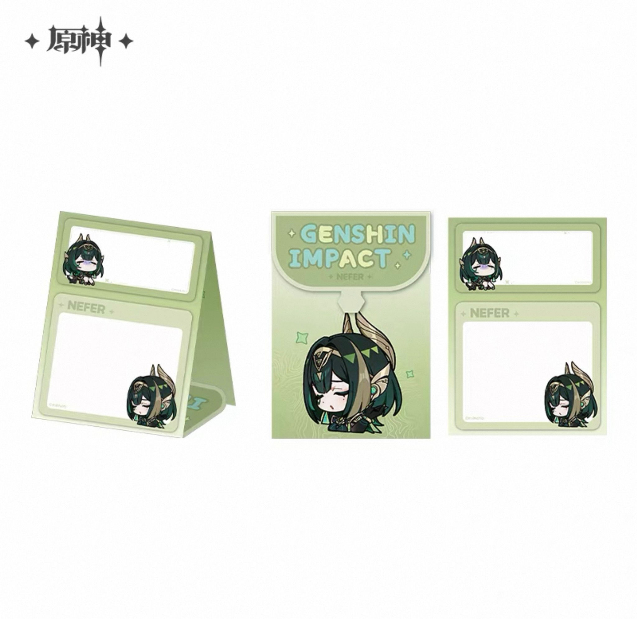 Genshin Impact Nefer Stand-Up Notepad