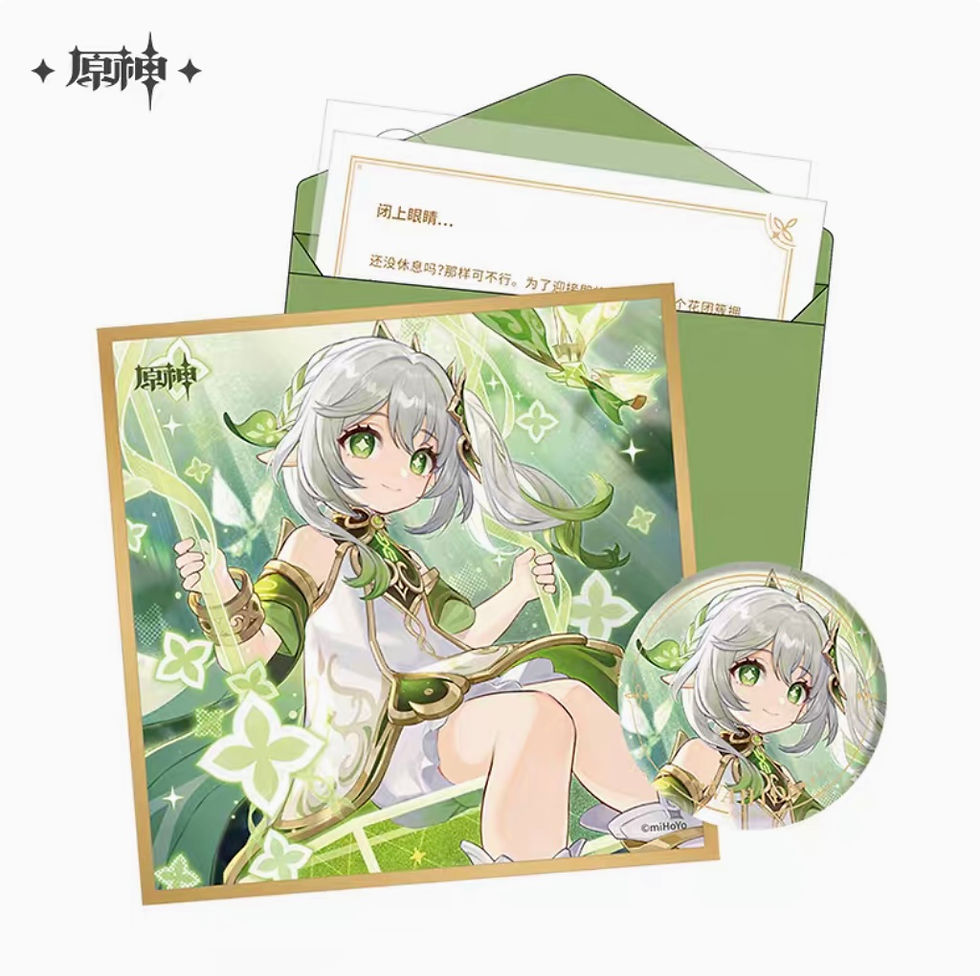 Thumbnail: 【Set B】Genshin Impact Characters Birthday Set (pin + letter + paper stand)