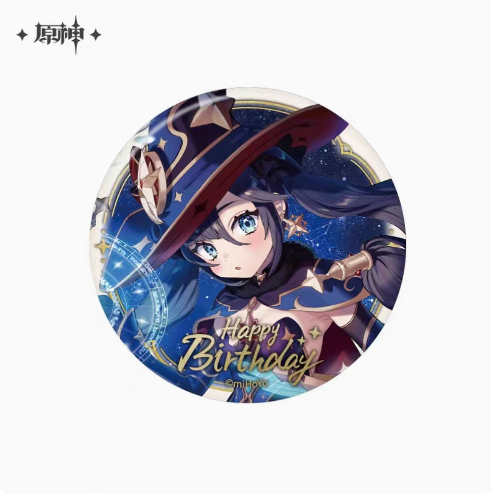 Thumbnail: 【Set A】Genshin Impact Character Birthday Round Pin