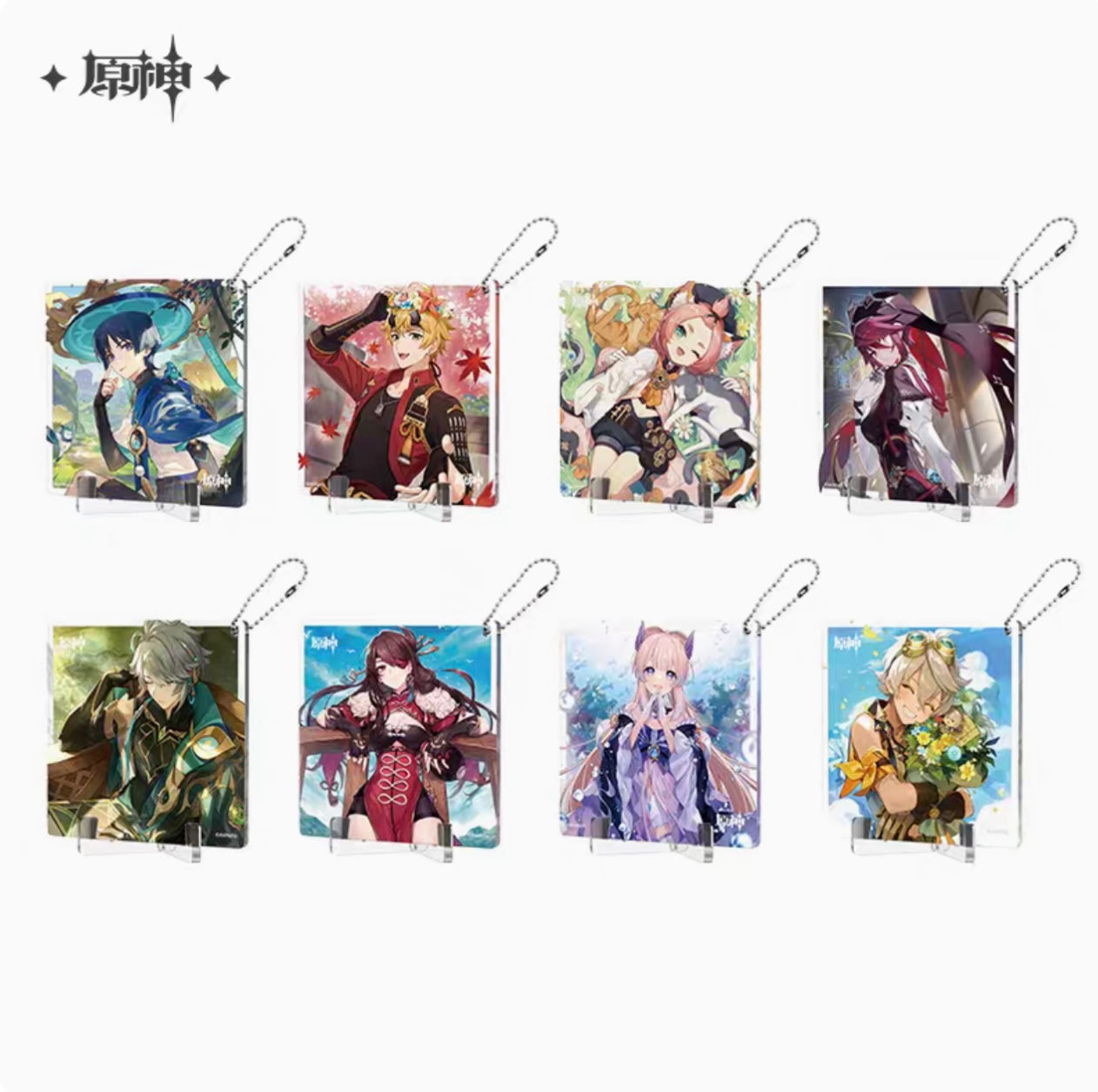 Genshin Impact Characters Birthday Themed Acrylic Display/Keychain/Coaster