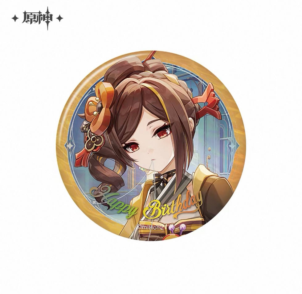 Thumbnail: 【Set B】Genshin Impact Characters' Birthday Round Pin (Year 2025)