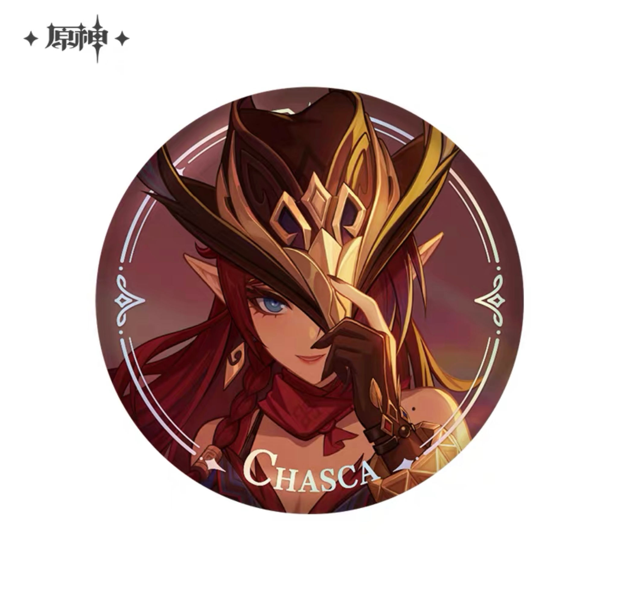 Genshin Impact Chasca Round Pin