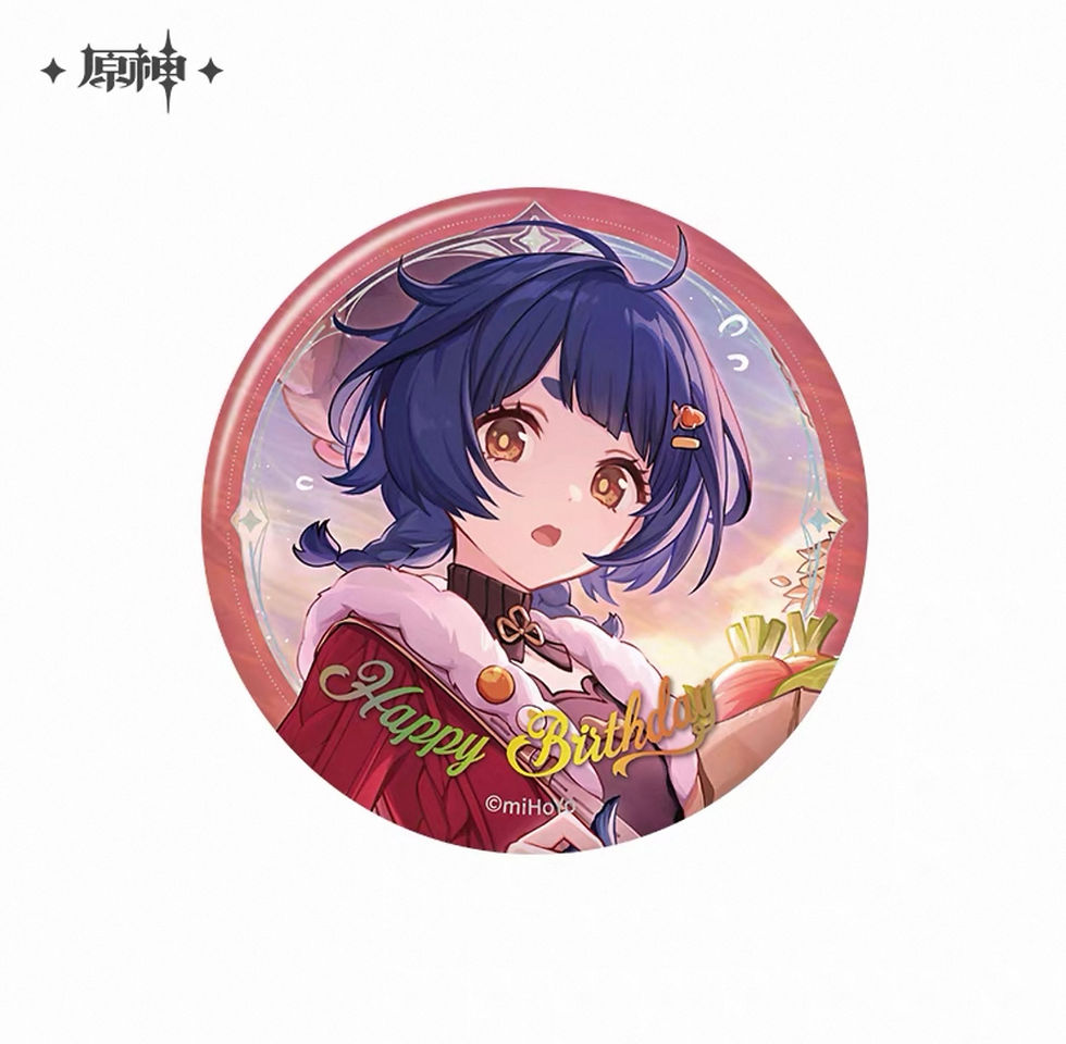 Thumbnail: 【Set A】Genshin Impact Characters' Birthday Round Pin (Year 2025)