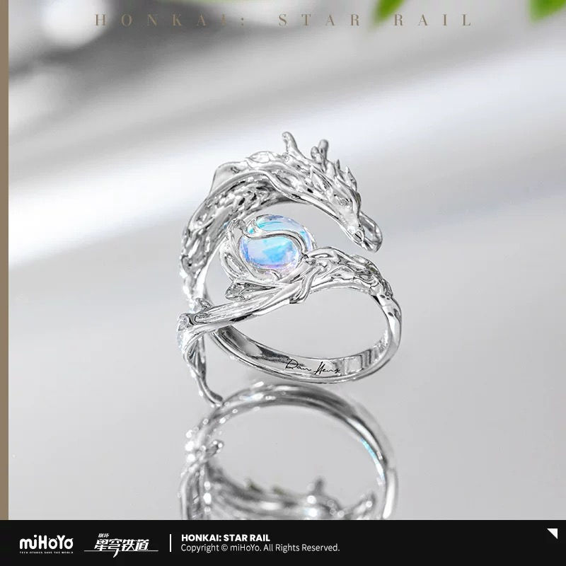 Honkai: Star Rail Dan Heng • Imbibitor Lunae Themed Ring (925 Silver)