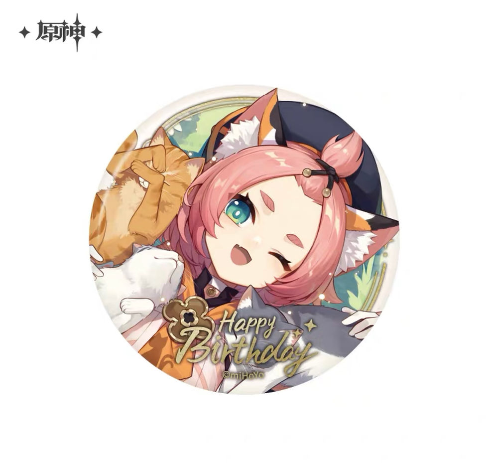Thumbnail: Genshin Impact Characters' Birthday Round Pin