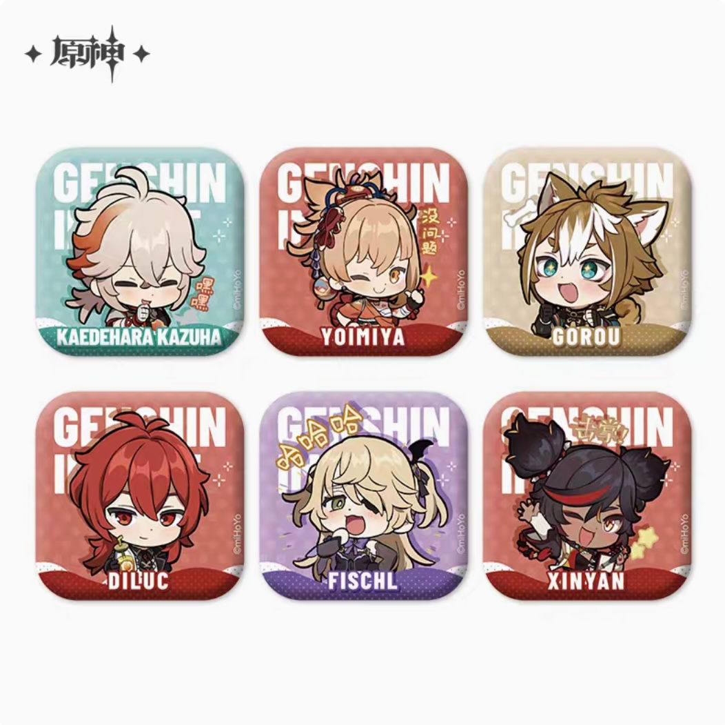 Genshin Impact Characters PU Pin
